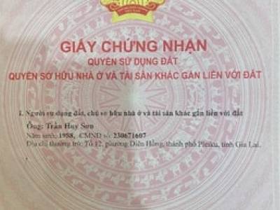 B&Aacute;N KH&Aacute;CH SẠN TP PLEIKU, GIA LAI, 5x35m đang cho thu&ecirc; thu nhập 33tr/th